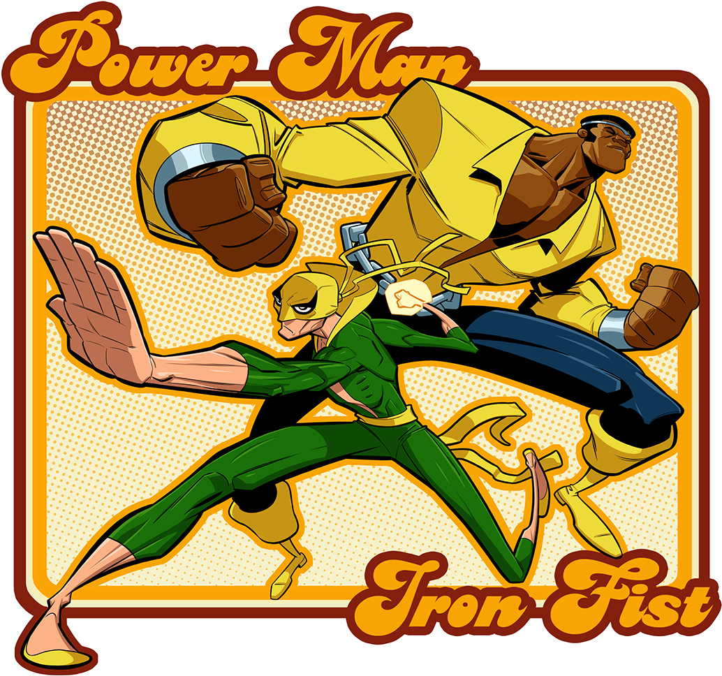 Power Man Iron Fist - Power Man And Iron Fist (1200x1036), Png Download