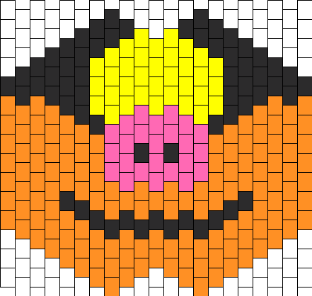Tepig Mask Bead Pattern - Kandi Mask Star Wars (441x418), Png Download