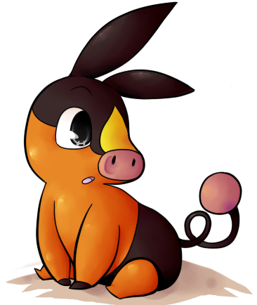Pokemon Tepig (377x449), Png Download