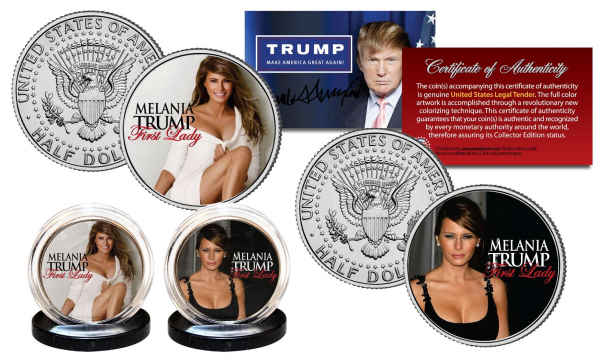 Melania Trump Republican Presidential First Lady 2016 - Donald Trump Melania Official 2016 Presidential Kennedy (600x600), Png Download