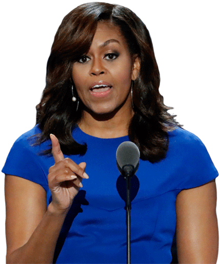 The Free Press Wv - Michelle Obama Pointing Finger (500x540), Png Download