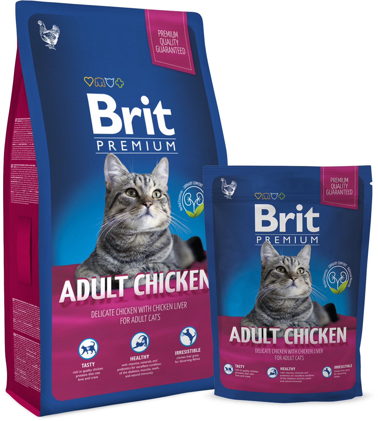 Brit Premium Cat Adult Chicken (1595x2126), Png Download