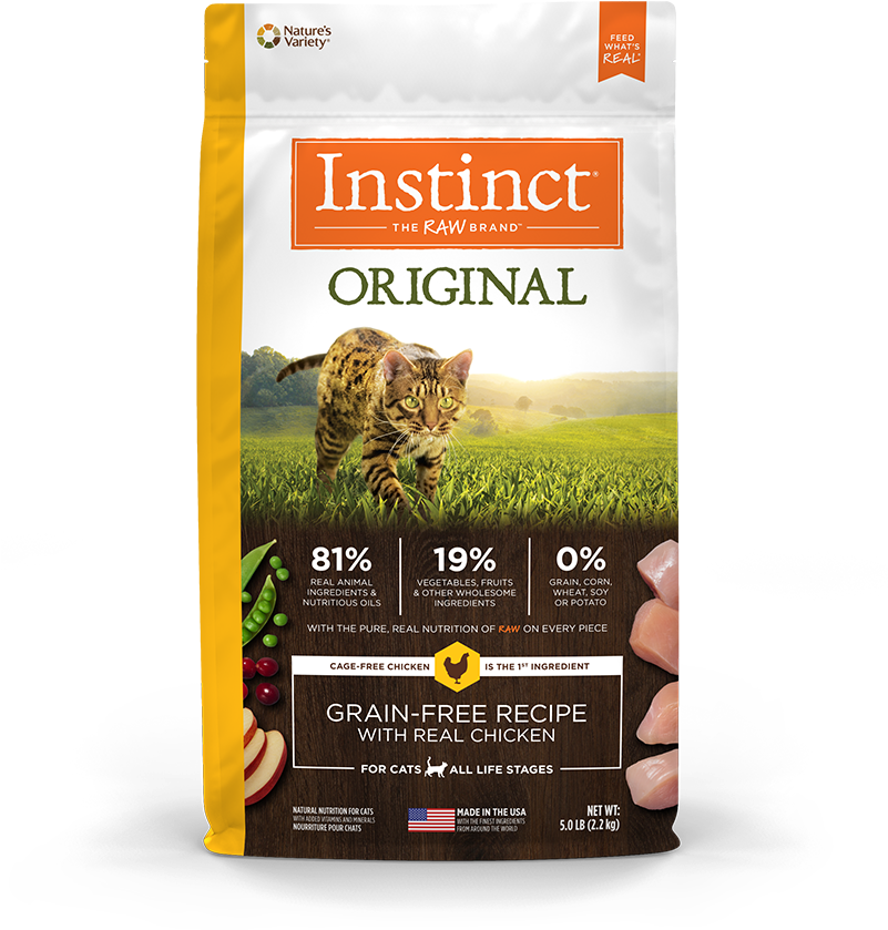 For Cats - Instinct Original Cat Food (800x858), Png Download