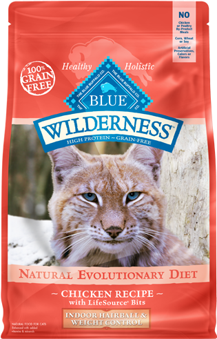Blue Wilderness™ - Blue Buffalo Cat Food Indoor Hairball Control (376x505), Png Download