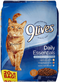 Cat Food - 9 Lives Cat Food (348x348), Png Download