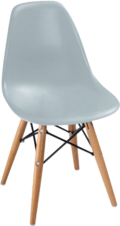 Silla Eames Dsw Niño Gris Perla - Pangea Home Daffy Side Chair; Blue (840x1160), Png Download