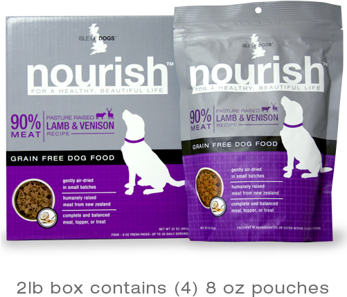 Pasture Raised Lamb & Venison Recipe - Isle Of Dogs Nourish Pet Food (500x500), Png Download