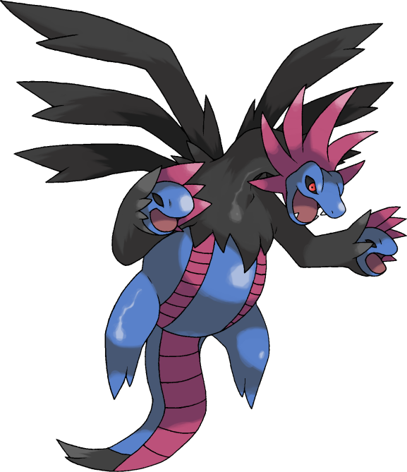 View Cocnc4mxgaamtt , - Shiny Hydreigon Pokemon (577x669), Png Download