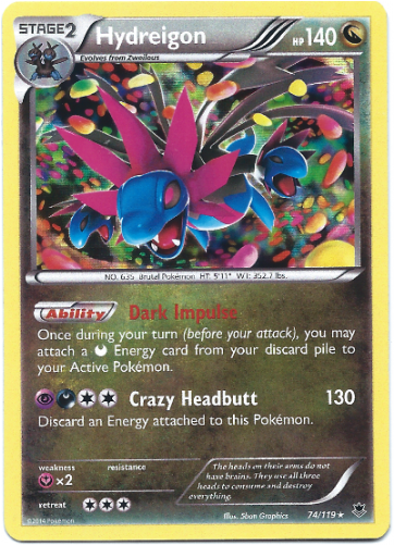 Hydreigon Png (500x500), Png Download