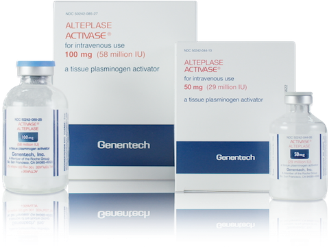 The Recommended Treatment Dose Of Activase Is - Alteplase 50 Mg Vial (500x359), Png Download