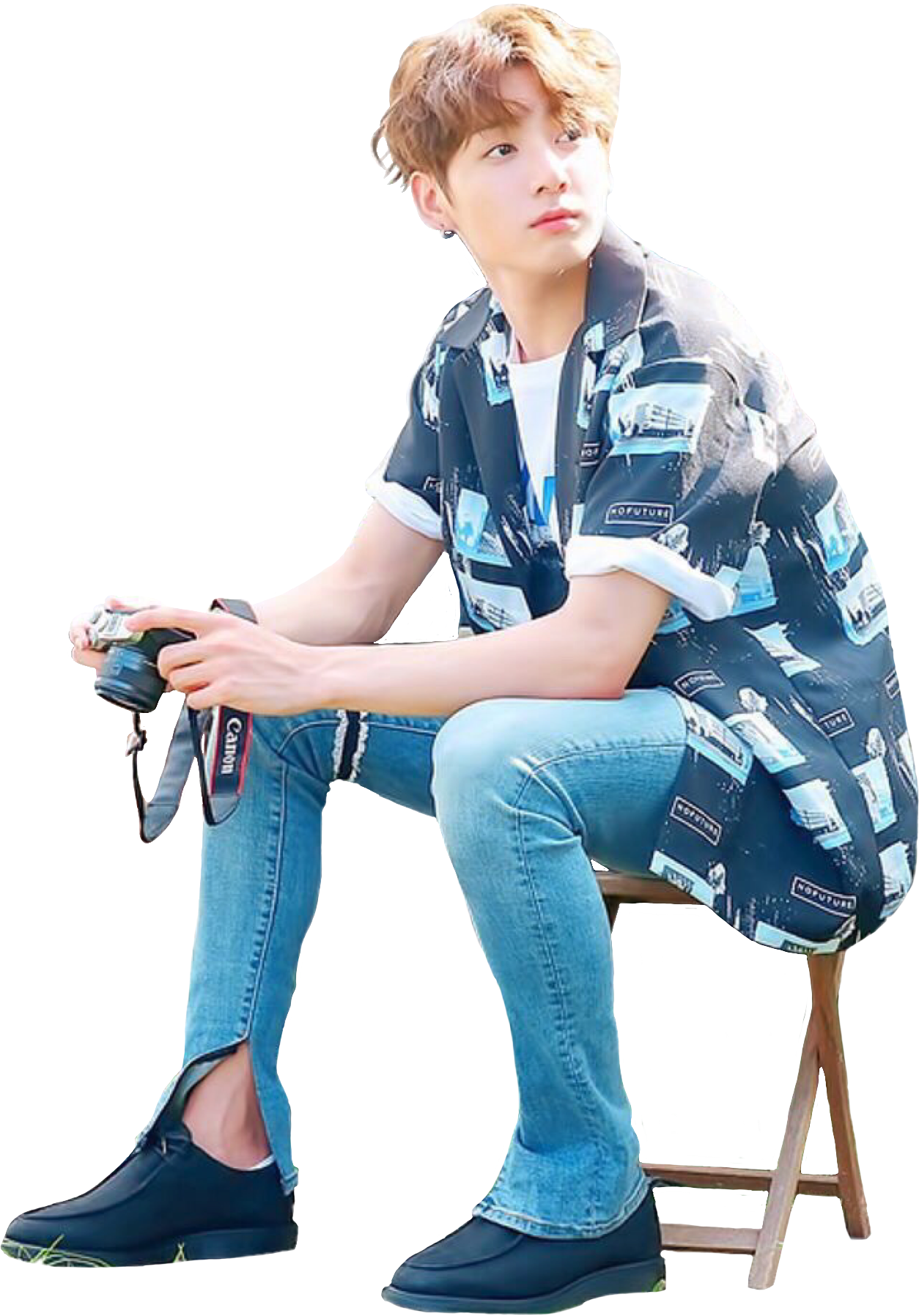 Sticker~ Jeon Jungkook✨ Enjoy The Sticker My Little - Jungkook Png (1254x1796), Png Download