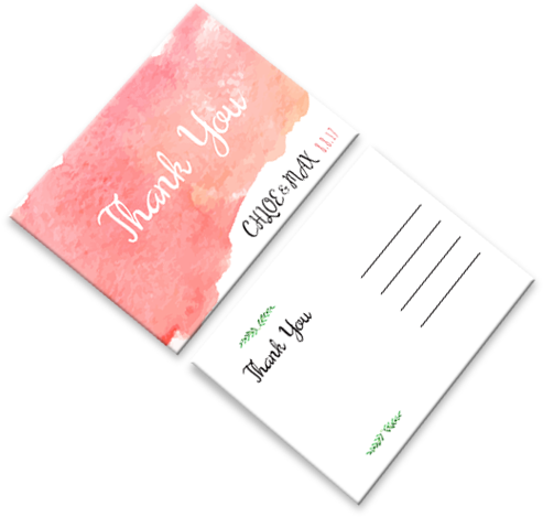 Wedding Thank You Cards - Business Thank You Card Design (500x500), Png Download
