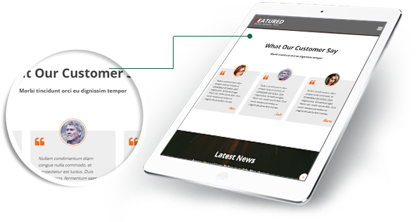 Featured Theme Testimonial Section Comes With Image, - Mobile Phone (622x334), Png Download