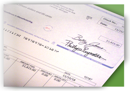 Check Signing Ap Technology - Signature Check (428x299), Png Download