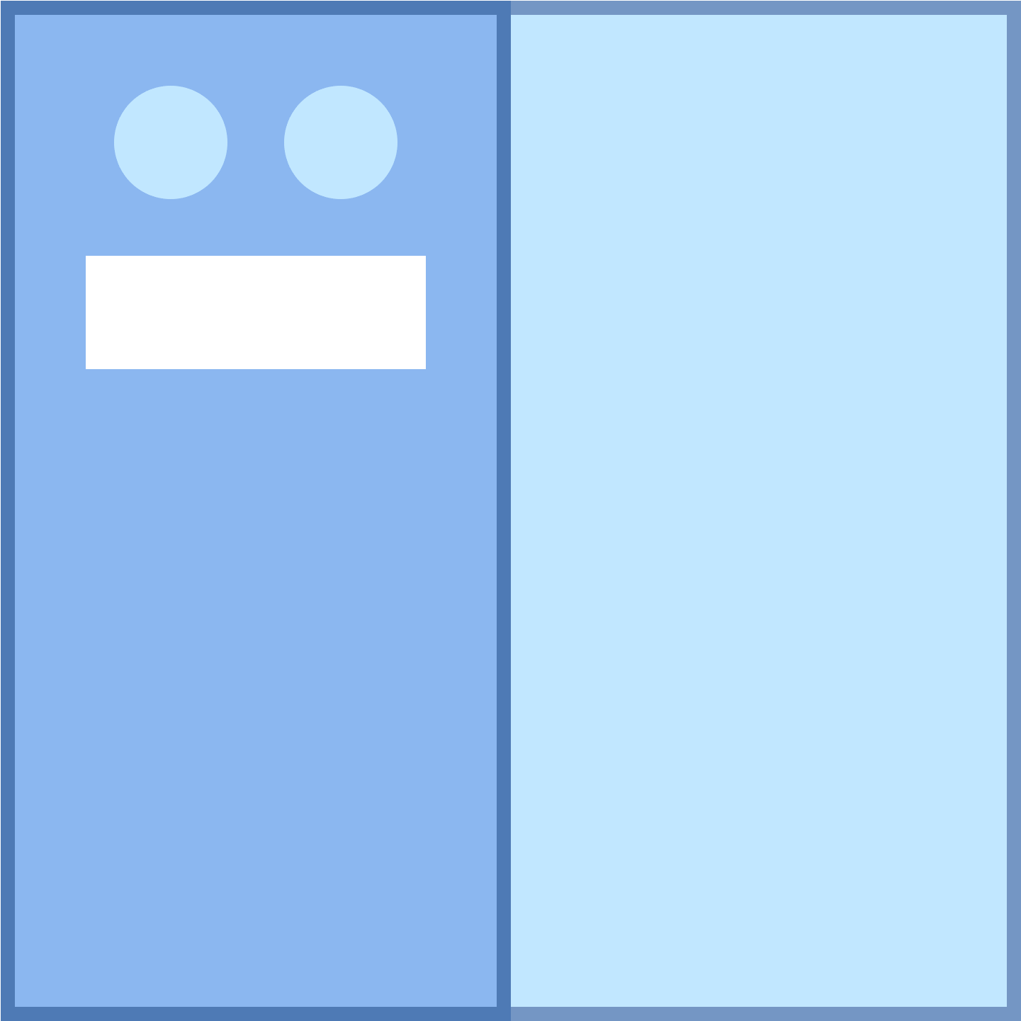 Navigation Toolbar Left Icon - Cobalt Blue (1600x1600), Png Download