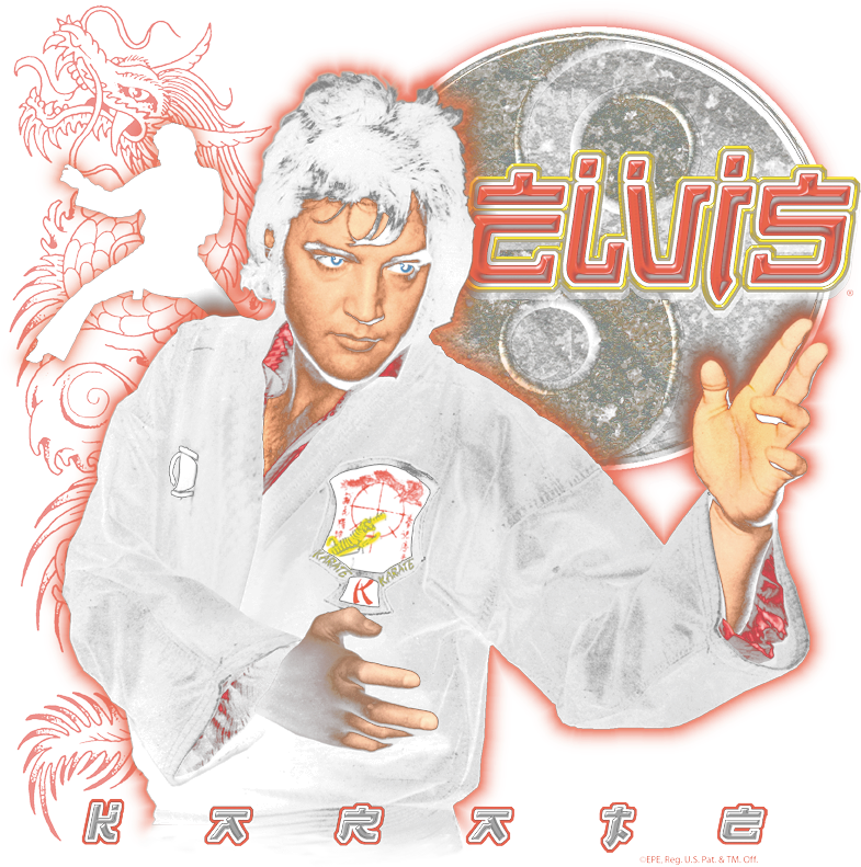 Elvis Presley Karate Men's Ringer T-shirt - Karate (792x800), Png Download