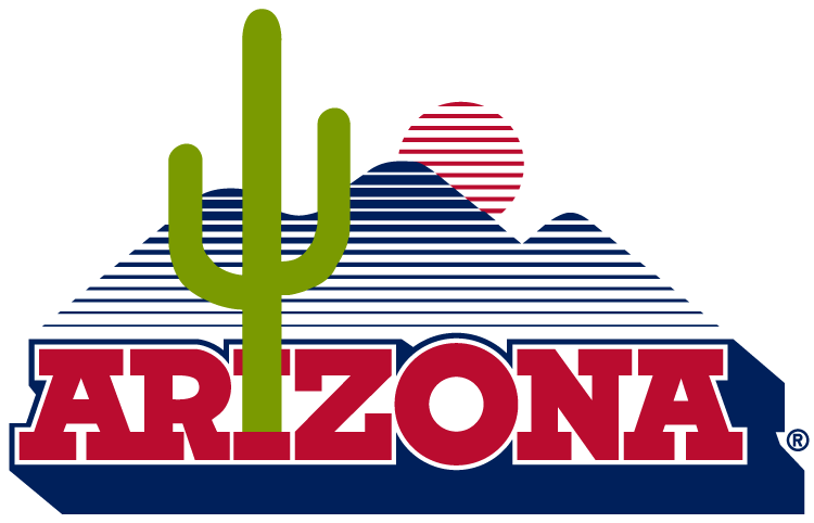 Az - University Of Arizona Retro Logo (750x482), Png Download