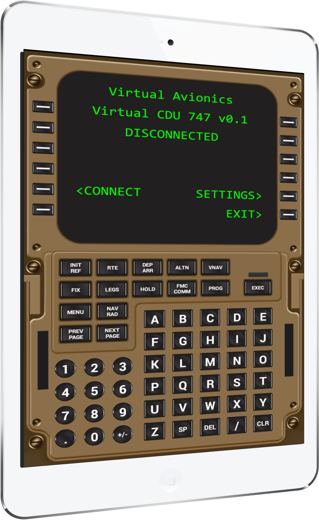 Virtual Cdu For Ifly 747 Is Now Available On App Store - B747 400 Cdu (1180x1750), Png Download