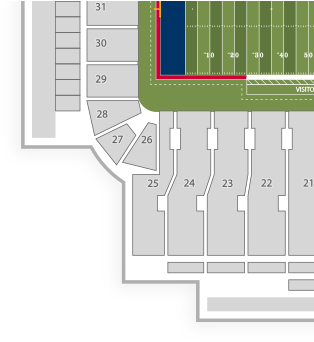 $37 /ea - Arizona Wildcats Football Stadium Map (350x350), Png Download