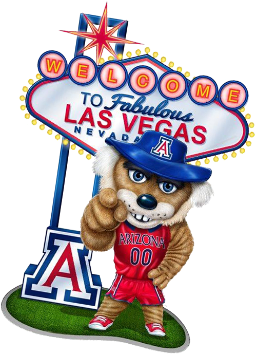 Let's Turn Las Vegas Into Wildcat Country - University Of Arizona (568x698), Png Download