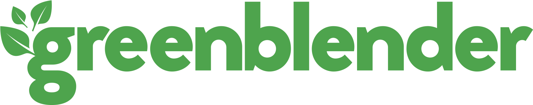 Green Blender Smoothie Recipes - Greenblender Logo (2000x833), Png Download