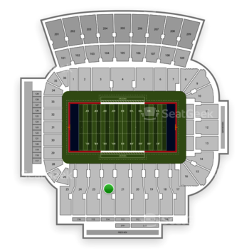 Arizona Wildcats Football At Arizona Stadium Section - Arizona Stadium (350x350), Png Download