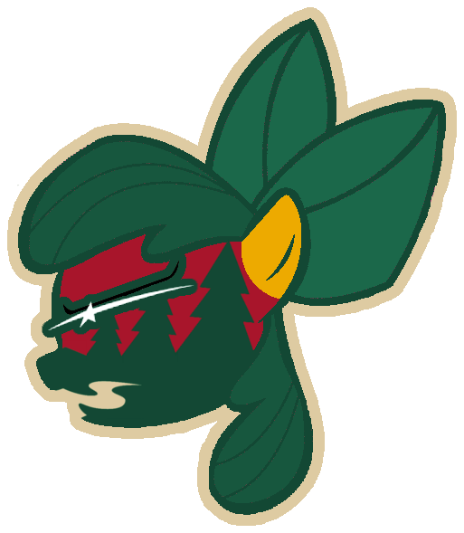Apple Bloom, Artist - Print: Minnesota Wild 2011 Team Logo, 14x11in. (513x589), Png Download