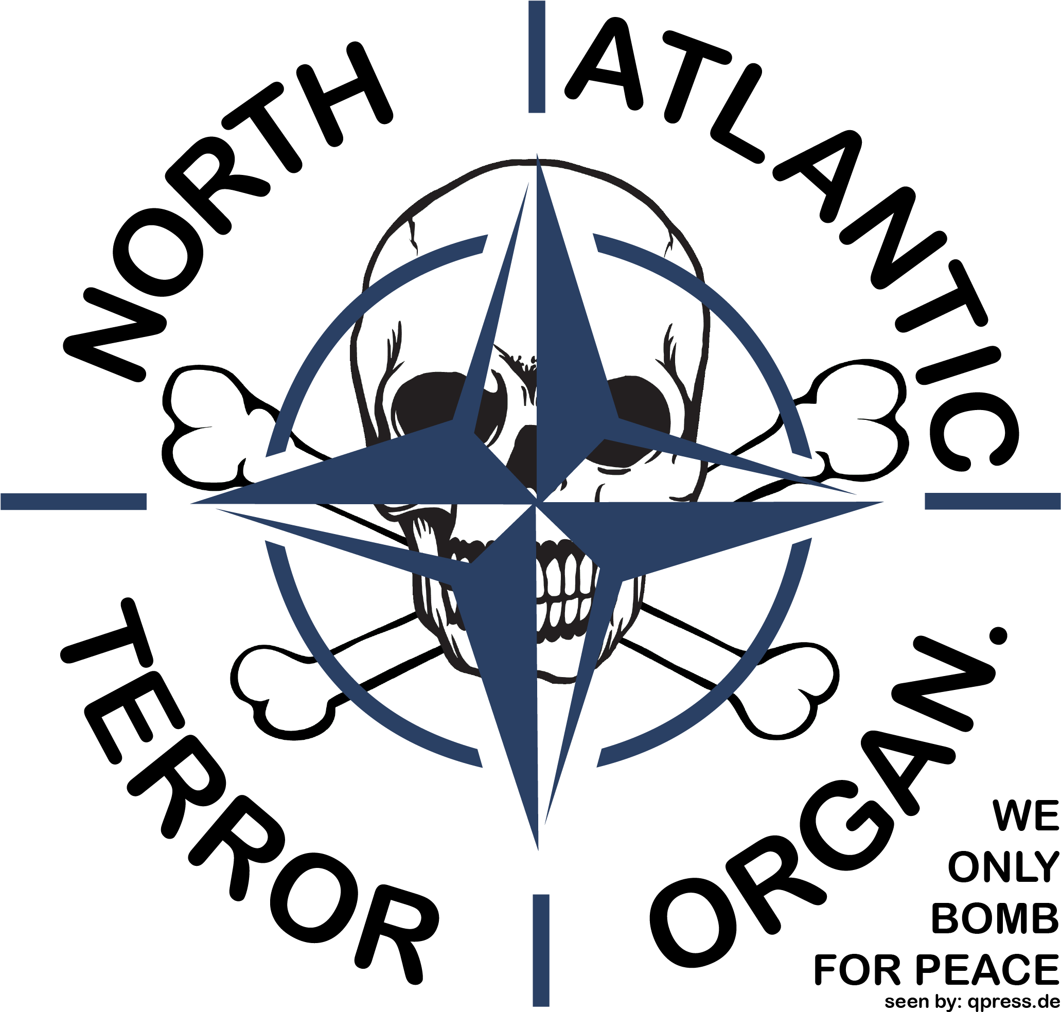 Nato Logo Skull Background - North Atlantic Treaty Organization (nato) (2061x2000), Png Download