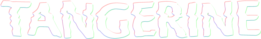 Tangerine Vhs Logo White Rgb (931x262), Png Download