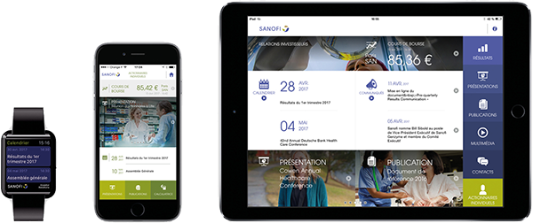 Sanofi Ir App On Different Devices - Sanofi (600x252), Png Download