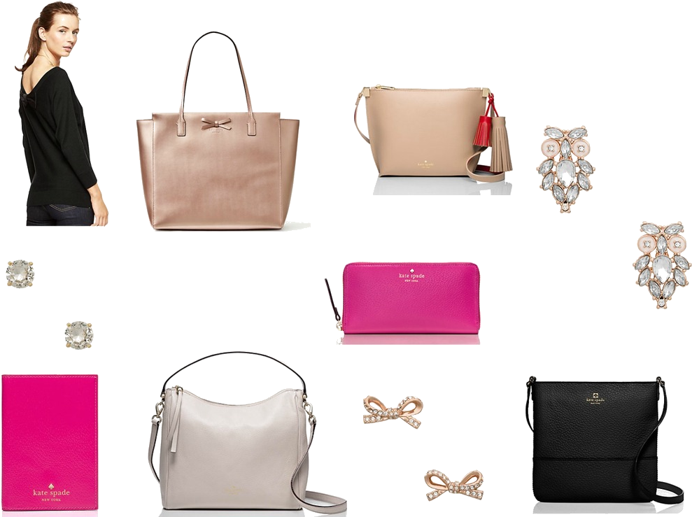 Kate Spade Wise Owl Studs Clear/rose Gold One Size (1000x750), Png Download