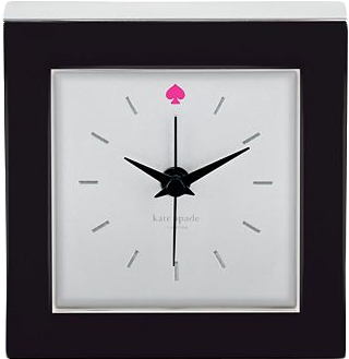 Kate Spade New York Clock - Kate Spade Cross Pointe Black Clock (346x366), Png Download