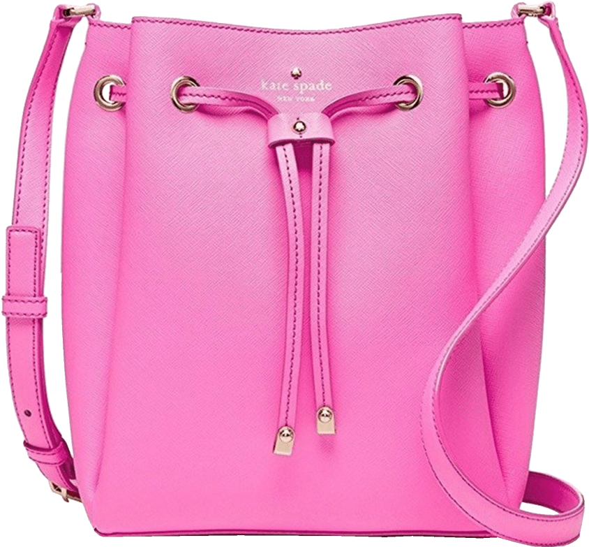 Kate Spade Cape Drive Harriet Drawstring Tote - Kate Spade New York Cape Drive Harriet Tulip Pink/bright (864x864), Png Download