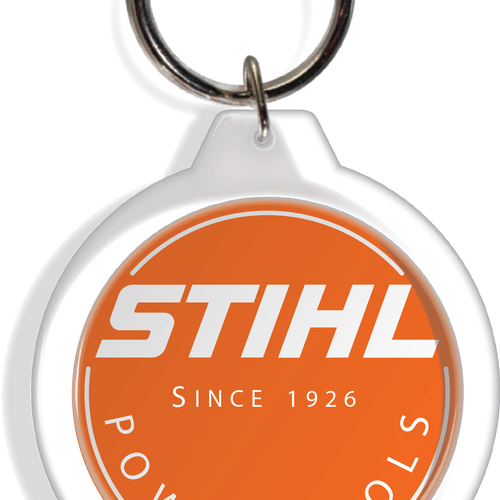 Stihl Chainsaw Equipment Part Keyring Key Fob Keychain - Stihl (500x500), Png Download