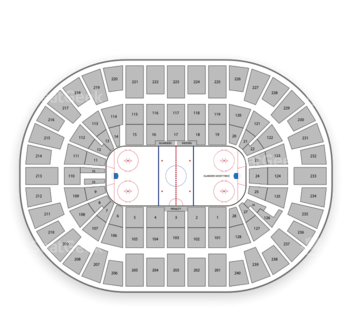 New York Islanders At Nassau Coliseum Section 312 View - Nassau Veterans Memorial Coliseum (350x350), Png Download