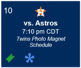 2 Tickets To Minnesota Twins Vs - Houston Astros (532x399), Png Download