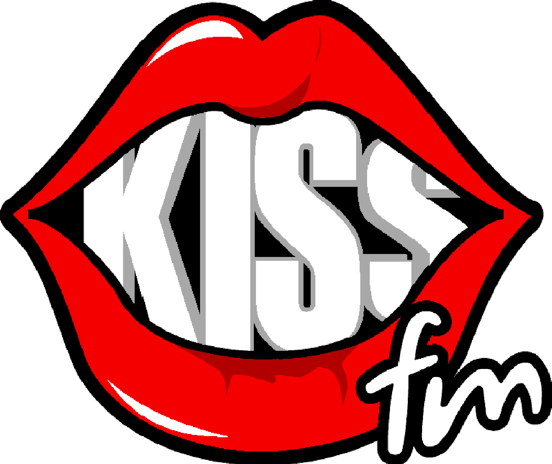Logo Kiss Fm - Kiss Fm Logo Vector (1857x1562), Png Download