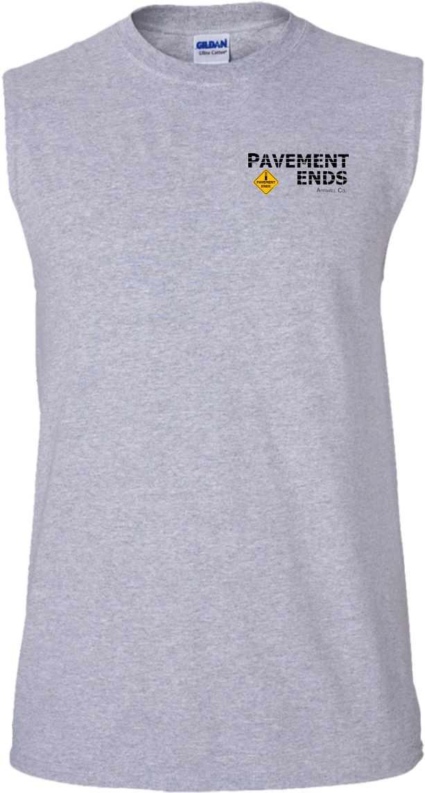Gildan Men's Ultra Cotton Sleeveless T-shirt L - Active Tank (1155x1155), Png Download