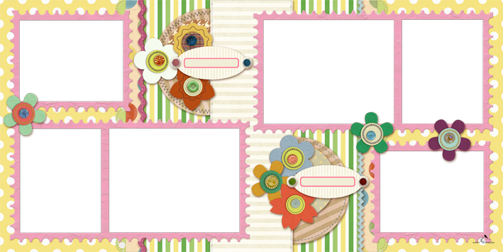 Plantilla Scrapbook 1 - Picture Frame (709x355), Png Download