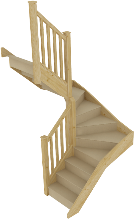 Would You Like A Winder Stairs - Timber Staircase Winder Details (527x862), Png Download