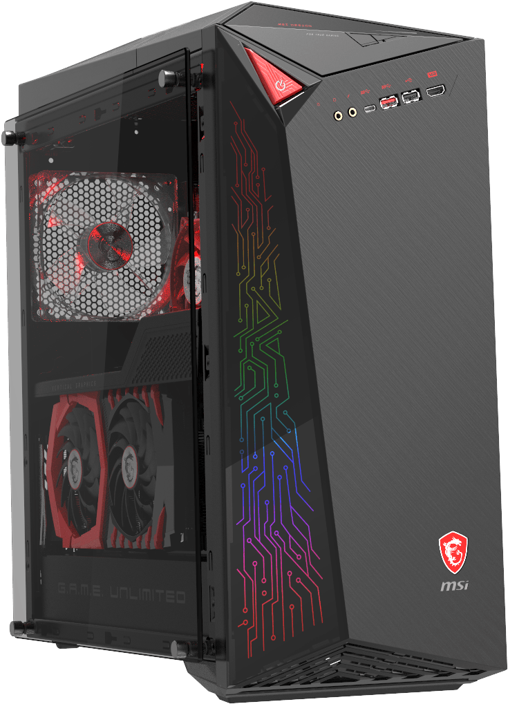 Infinite A - Gaming Pc Msi 9s6-b90711-004 Intel Core I5-7400 8 Gb (1728x1150), Png Download