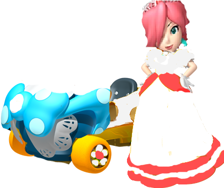 Rosalina Mario Kart 8 Mario Princess Rosalina Mario - Super Mario Kart Rosalina (441x423), Png Download