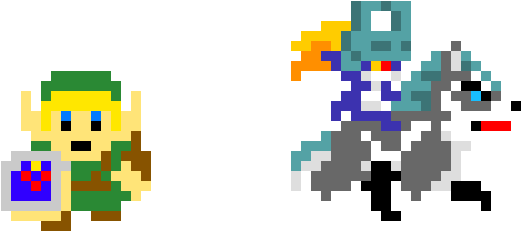 8-bit Twilight Princess - 8 Bit Twilight Princess Link (570x320), Png Download
