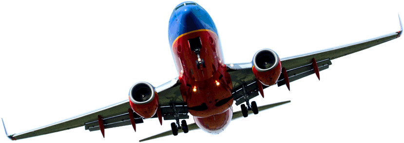 Aviao - Boeing 747-400 (829x293), Png Download