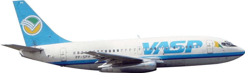 Boeing 737-200 - Boeing 737 Vasp Png (947x285), Png Download