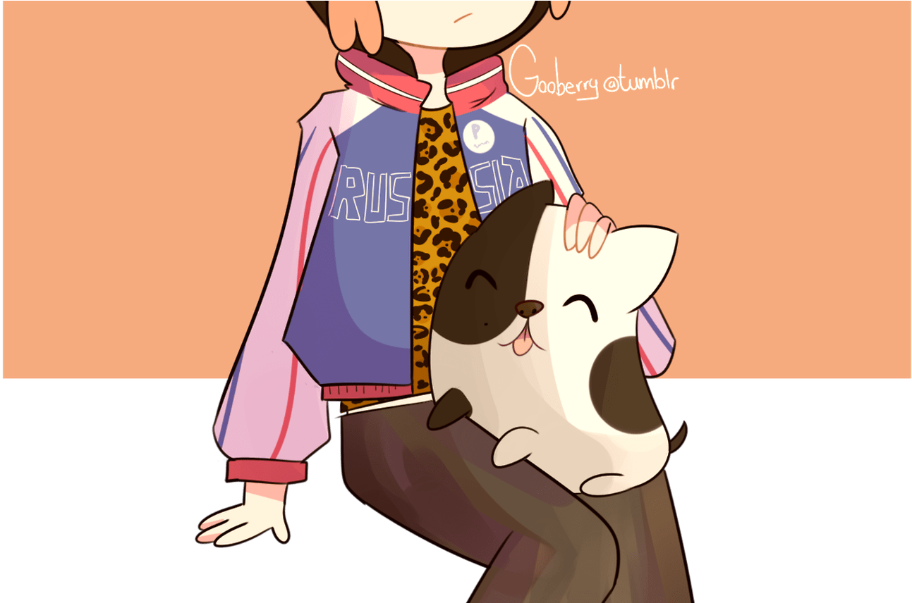 Gooberry Local Cat Boy With A Dog - Cat (1368x855), Png Download