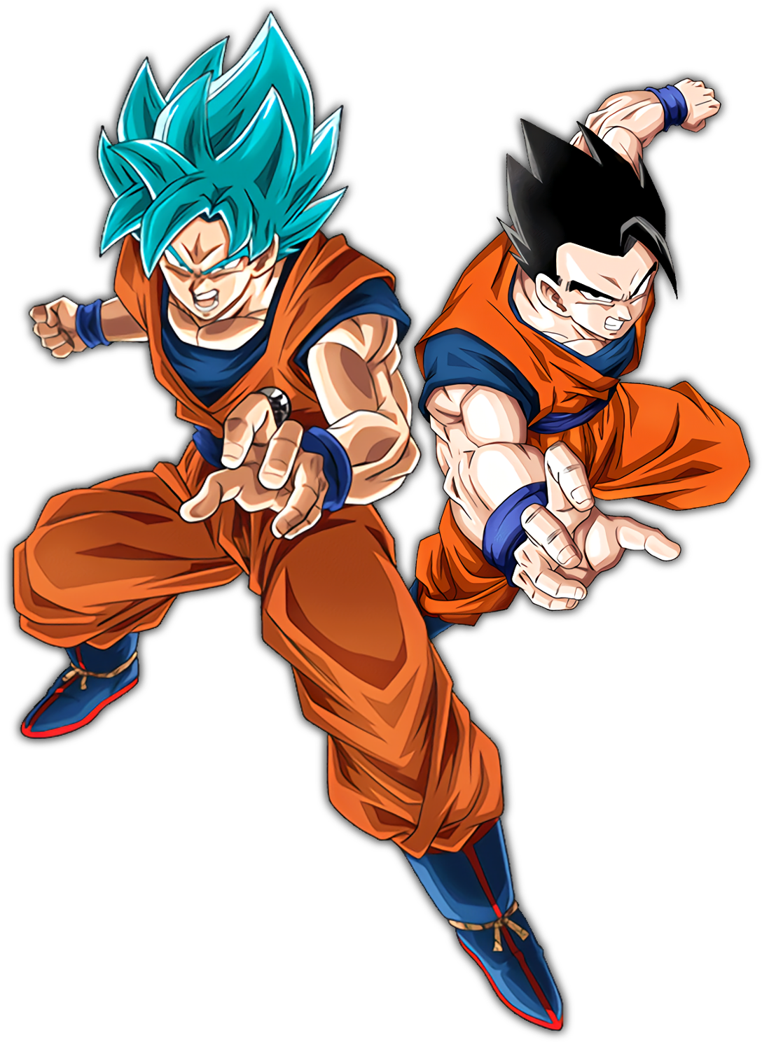 Ssbgoku Ultimategohan - Super Saiyan Dios Azul (1100x1500), Png Download