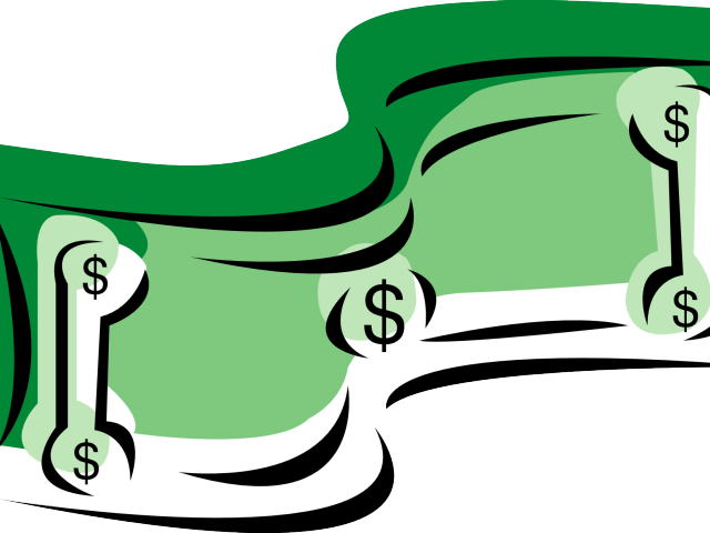 Dollar Clipart $100 - Transparent Background Cartoon Dollar Sign (640x480), Png Download