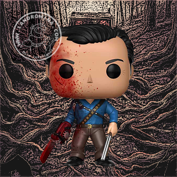 Ash Williams Funko Pop - Ash Vs. Evil Dead Pop Bloody Ash Ee Exclusive Figure (350x350), Png Download