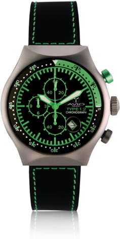 Avio Milano Watch - Avio Milano Avi 45 Mm Tp Green Mens Black Dial Watch (500x500), Png Download